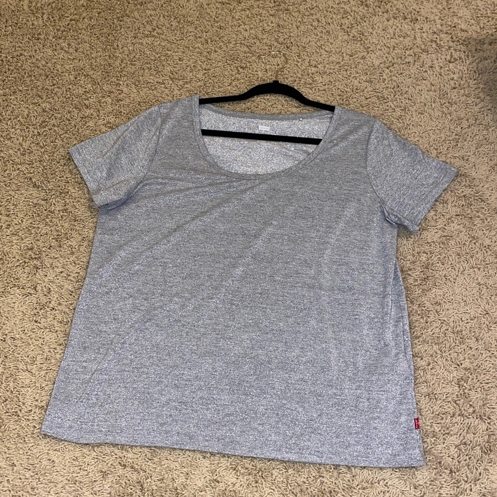 Silver glitter shirt